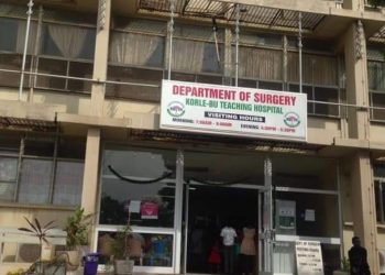 A Plus post photos of Korlebu Surgery block, says those who’ll donate to Cathedral are fools