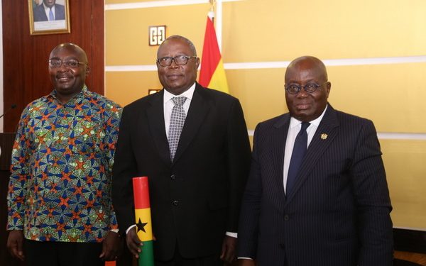 I don’t regret appointing Martin Amidu as Special Prosecutor – Nana Addo 1 President Akufo Addo Vice President Mahamudu Bawumia and Mr Martin Amidu