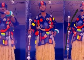 Teacher Kwadwo storms disciplinary hearing dressed like a warlord