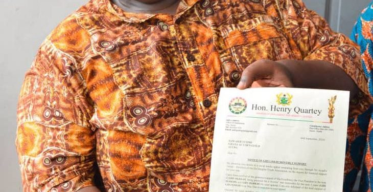 Henry Quartey supports Adjeteyfio