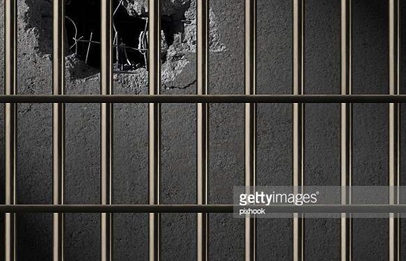 Jail Cell with Large Hole.