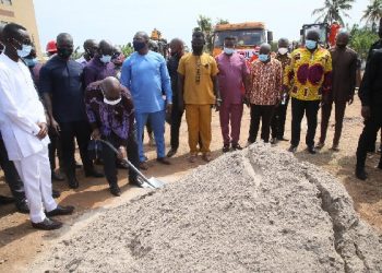 Akufo-Addo cut sod