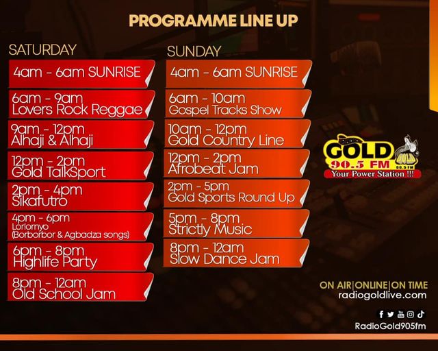 Radio Gold Programm Line up