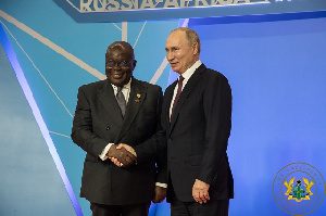 Akufo Addo and Vladimir Putin