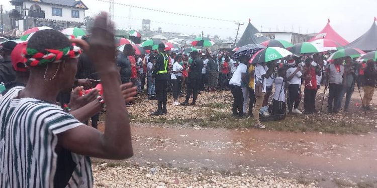 Amenfi East: Hundreds including Chiefs Defy Rain to Welcome John Mahama's Vice Presidential Candidate. 1 IMG 20240926 WA0012