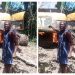 We'll vote against you; don't dare come and campaign - Man fumes as excavator is burnt 10 The excavator burnt by the military taskforce