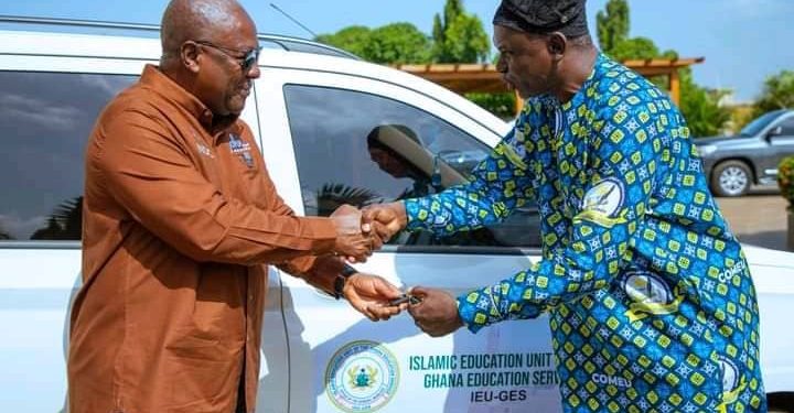 Mahama supports Islamic Education and Outreach units with vehicles. 1 Mahama supports Islamic Education and Outreach units with vehicles.