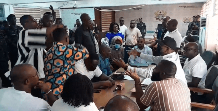 Tensions erupt over Dome Kwabenya polling station collation 1 Dome Kwabenya