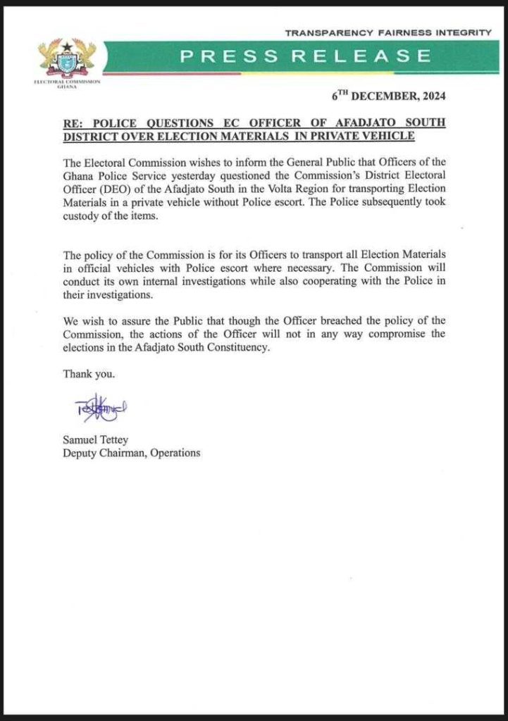 EC statement