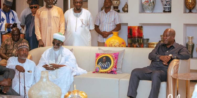 National Chief Imam pays courtesy call on President-elect Mahama to congratulate him 1 Mahama and Chief Imam