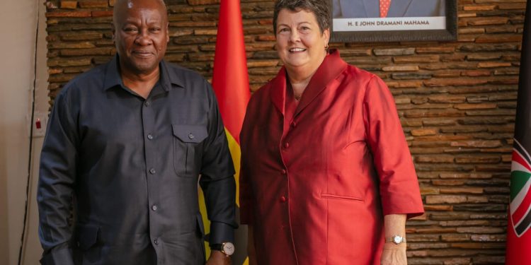 Mahama and US Ambassador