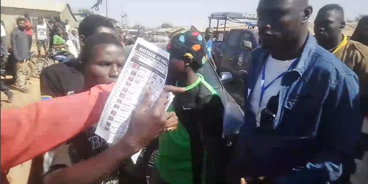 multiple thumbprinted ballot papers