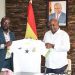 [L] Kurt Okraku President of the GFA with [R] President John Mahama