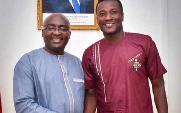 'NPP used me, God will never forgive them' - Asamoah Gyan fumes 1 NPP flagbearer, Dr. Mahamudu Bawumia and Former Black Stars captain, Asamoah Gyan