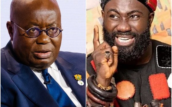 Former President Akufo-Addo [L] and Okatakyie Afrifa Mensah