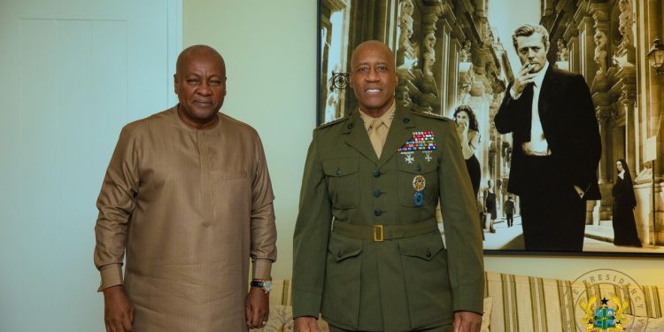 President Mahama engages USAFRICOM Commander at Munich Security Conference. 1 IMG 20250214 WA0005
