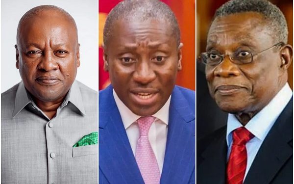 Afenyo-Markin narrates how Prof. Mills and Mahama saved his business after NPP lost in 2008 1 John Dramani Mahama, Alexander Kwamina Afenyo-Markin and the late Prof. John Evans Atta Mills