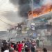 Fire destroys shops at Adum in the Central Business Centre of Kumasi