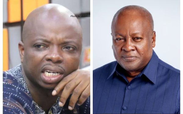 Kwame Baffoe (L) and John Dramani Mahama (R)