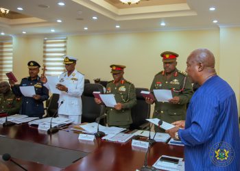 Mahama Swears In New Military Commanders