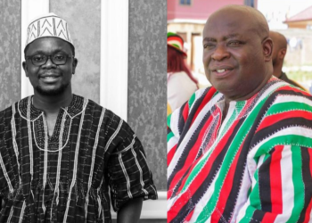 Stephen Ofosu Agyare congratulates President Mahama’s nominee Seth Banini as MCE for Awutu Senya East Municipal Assembly