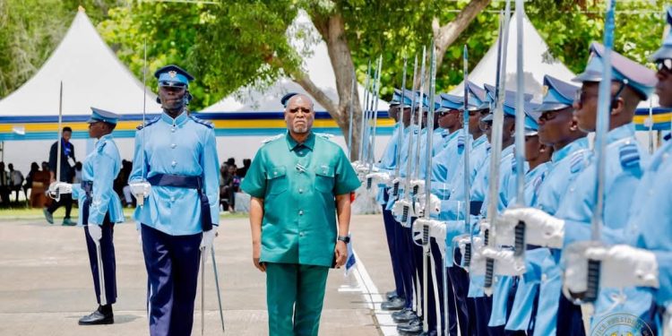VICE PRESIDENT NAANA JANE OPOKU AGYEMANG CHARGES NEWLY COMMISSIONED OFFICERS OF CUSTOMS TO UPHOLD DISCIPLINE AND BOOST DOMESTIC REVENUE MOBILISATION 1 VICE PRESIDENT NAANA JANE OPOKU AGYEMANG
