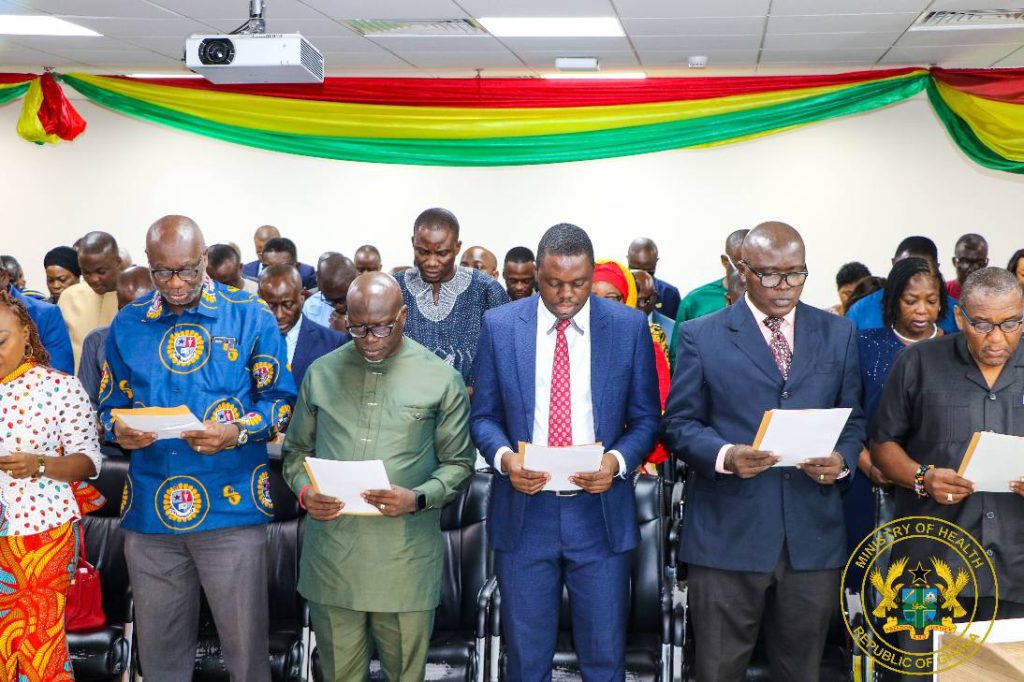 'Your appointment is no mere accolade, it is a solemn call to service' – Mintah Akandoh to governing Board of Teaching Hospitals 3 HEALTH BOARD INAUGURATE 2