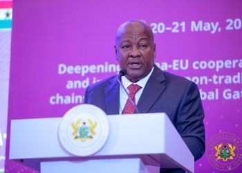 President Mahama Highlights Economic Gains at Ghana-EU Business Forum