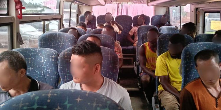 Police Arrest 17 Suspects In Samreboi Anti-Galamsey Operation 1 IMG 20250526 WA0086