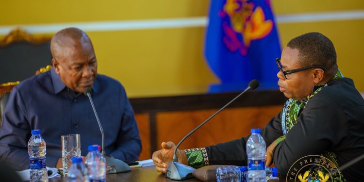 President Mahama Engages Civil Society on Governance Advisory Council 1 Mahama and Franklin Cudjoe