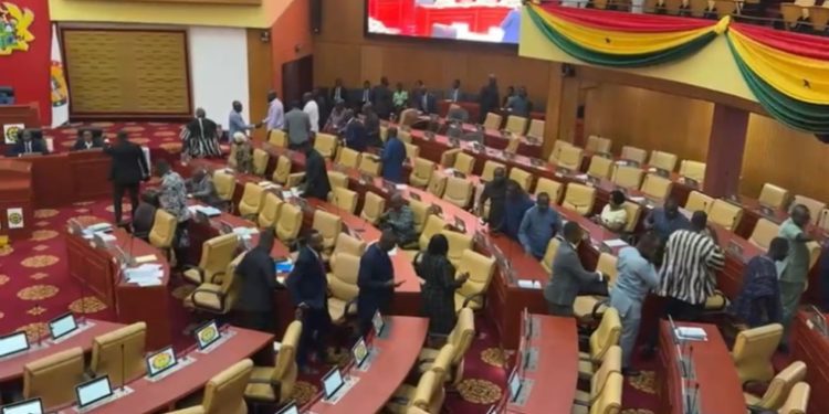 Minority MPs boycott parliament, march to EOCO over Wontumi’s detention 1 Minority