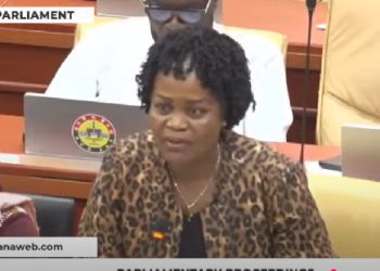 Video: ‘Shut up over there!’ – Watch as NDC MP blasts Minority in Parliament over Hawa Koomson’s assault