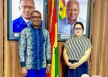 John Jinapor and the Morroccan Ambassador to Ghana