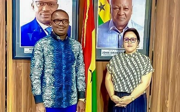 John Jinapor and the Morroccan Ambassador to Ghana