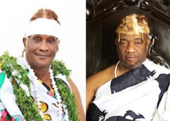 L-R Nii Tackie Adama Latse II and King Tackie Teiko Tsuru II, Ga Mantse