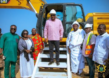 President Mahama Breaks Ground for Phase II of Blekusu Sea Protection Project