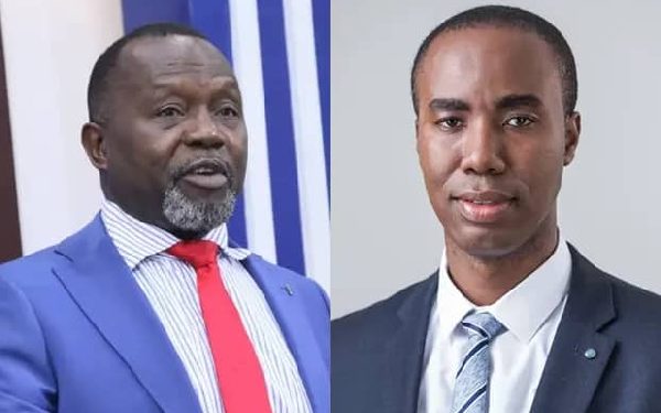 Attorney-General, Dominic Ayine and Former NSB boss, Kwabena Adu Boahene