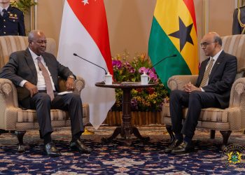President Mahama Honoured with Ceremonial Welcome by Singapore’s President Tharman Shanmugaratnam