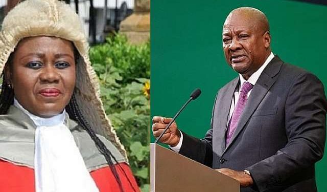 President Mahama Removes Chief Justice Gertrude Sackey Torkornoo from Office 1 JM CJ