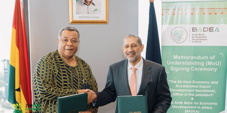 MOU Signed with Arab Bank for Economic Development in Africa to Strengthen 24-Hour Economy Programme 1 MOU1
