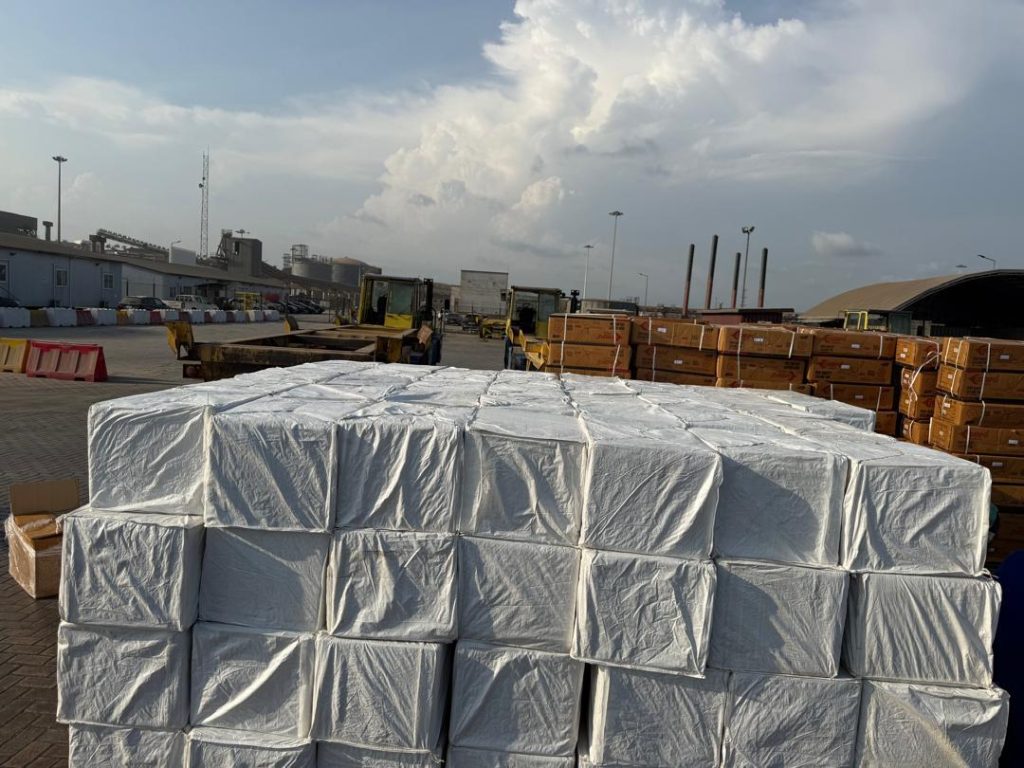 Customs intercept 25 million suspected illicit tablets hidden in ceiling fan containers at Takoradi port 2 IMG 20260114 WA0032