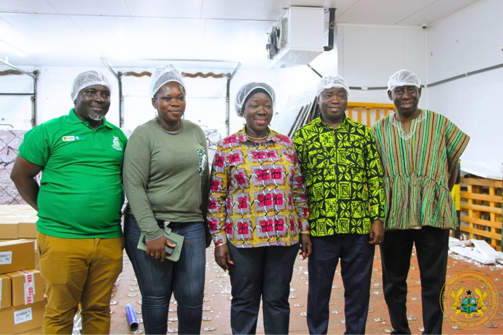 Trade Minister Tours Blue Skies Fruit Juice Company, Reaffirms Gov’t Support for Value Addition 2 m1