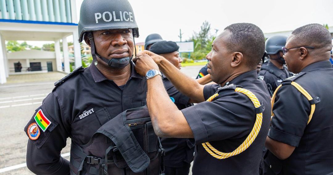 IGP promotes officers for exceptional operational performance in Tema