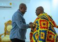 Mahama Pays Courtesy Call on Awoamefia During Volta Coastal Tour
