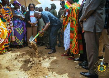 Mahama Cuts Sod for Multipurpose Hall at SDA College of Education