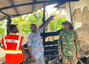 NADMO Assesses Akyempin Fire Outbreak; No Casualties Recorded