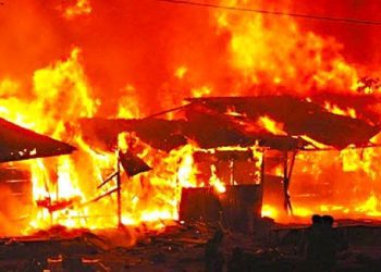 Fire Breaks Out at Circle Odorna Market Amid Accra Flooding