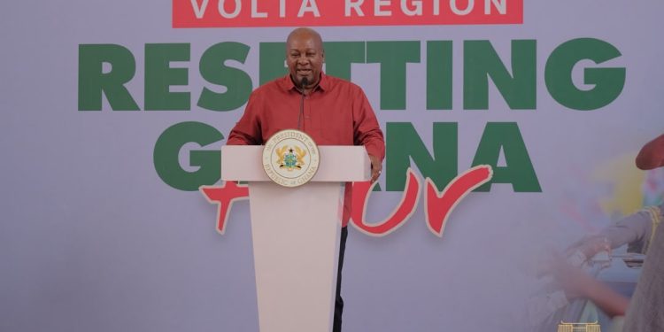 President Mahama Highlights Major Development Projects and Accountability Agenda at Ho Community Engagement 1 PA4