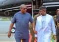 ECOWAS Chair President Julius Maada Bio Arrives in Ghana to Commiserate with Mahama, Hold Talks Ahead of Regional Summit