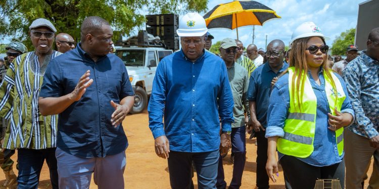 Mahama Inspects Navrongo–Chuchuliga–Tumu Road Project, Reaffirms Big Push Commitment